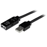 Startech.Com - StarTech.com Cavo di estensione Active USB 2.0 10 m - M/F, 10 m, USB A, USB A, 2.0, Maschio/Femmina, Nero