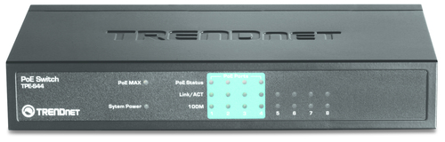 Trendnet TPE-S44 switch di rete Non gestito Supporto Power over Ethernet (PoE) Blu