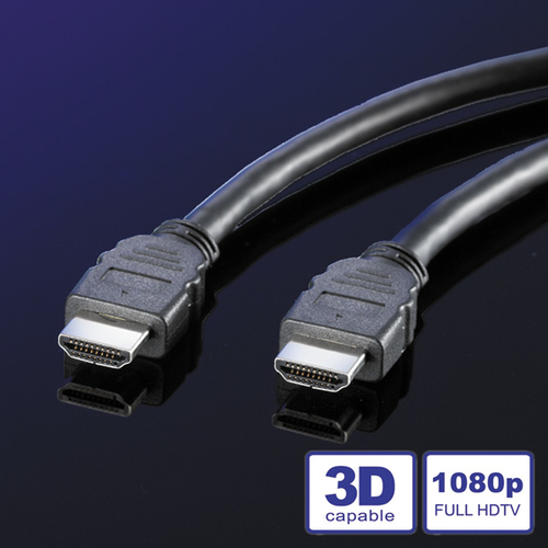 Value 11.99.5527 cavo HDMI 2 m HDMI tipo A (Standard) Nero