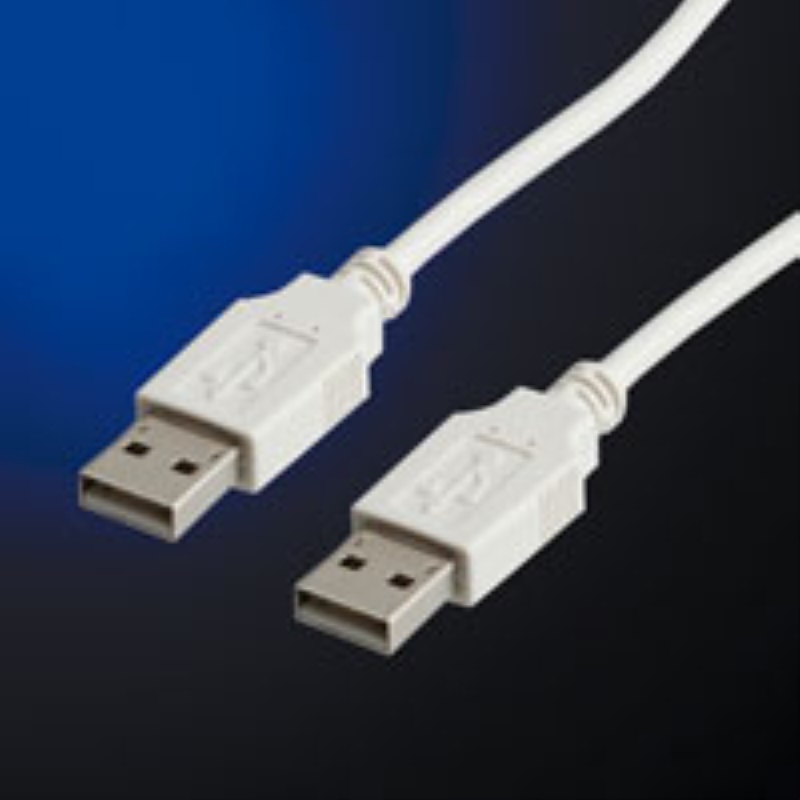 ROLINE USB 2.0 Cable cavo USB 0,8 m USB A Bianco