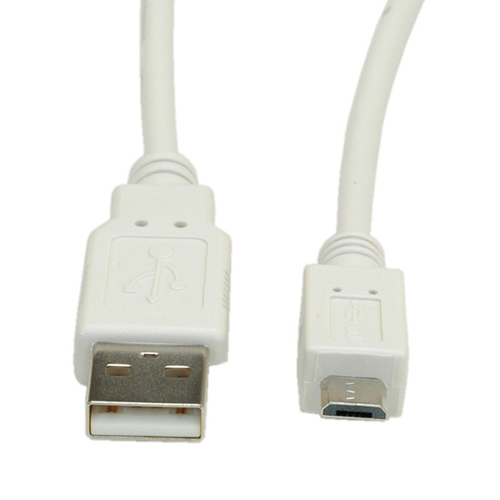 Nilox 1.8m USB 2.0 A - Micro USB 2.0 B M/M cavo USB 1,8 m USB A Micro-USB B Bianco