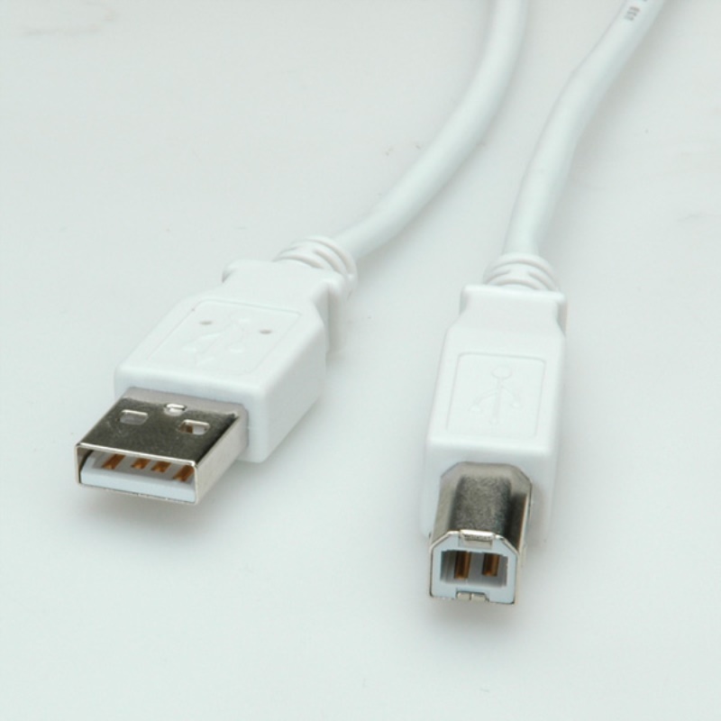 Value USB 2.0 Cable, 0.8m cavo USB 0,8 m USB A USB B Bianco