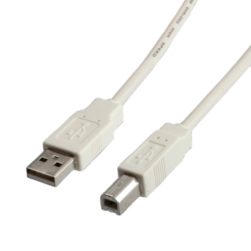 ROLINE USB 2.0 Cable cavo USB 3 m USB A USB B Bianco