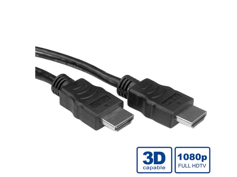 Cavo HDMI Itb ROS3674 ECONOMY High Speed con Ethernet Black Black