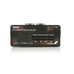 Startech.Com - StarTech.com Kit Switch KVM USB con audio e cavi 4 porte, colore nero, 2048 x 1536 Pixel, 2K Ultra HD, Nero