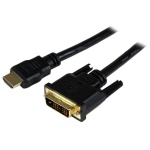 Startech.Com - StarTech.com Cavo adattatore HDMI a DVI-D da 150 cm - Cavo connettore presa HDMI a presa DVI Maschio/Maschio, 1,5 m, HDMI, DVI-D, Oro, Nero, Cloruro di polivinile (PVC)