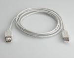 ITB - Value USB 2.0 Cable, Type A, 0.8 m, 0,8 m, USB A, USB A, Maschio/Femmina, 480 Mbit/s, Bianco