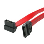 Startech.Com - StarTech.com Cavo SATA a Serial ATA angolato a destra - Cavo SATA a SATA di Tipo L da 45 cm, 0,457 m, SATA III, SATA 7-pin, SATA 7-pin, Femmina/Femmina, Rosso