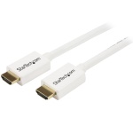 Startech.Com - StarTech.com Cavo HDMI ad alta velocità da 5 m - Cavo Ultra HD 4k x 2k a parete CL3 bianco - HDMI a HDMI - M/M, 5 m, HDMI tipo A (Standard), HDMI tipo A (Standard), Bianco