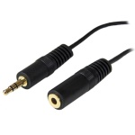 Startech.Com - StarTech.com Cavo adattatore Prolunga cuffie mini Jack 3,5mm - Prolunga Cavo audio Casse Maschio/Femmina da 3,6m, 3.5mm, Maschio, 3.5mm, Femmina, 3,7 m, Nero