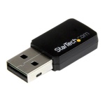 Startech.Com - StarTech.com Chiavetta Adattatore Wireless-AC doppia banda WiFi USB 2.0 - Pennetta Scheda di rete 802.11ac 1T1R, Senza fili, USB, WLAN, Wi-Fi 5 (802.11ac), 433 Mbit/s, Nero