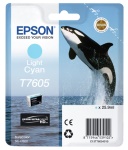 EPSON - Epson Ciano chiaro T7605, Originale, Inchiostro a base di pigmento, Ciano chiaro, Epson, SureColor SC-P600, 1 pezzo(i)