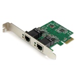 Startech.Com - StarTech.com Adattatore Scheda di Rete Ethernet Gigabit PCI express PCIe NIC a 2 porte RJ45 da 1 Gbps, Interno, Cablato, PCI Express, Ethernet, 2000 Mbit/s