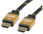 ITB - ROLINE 11.04.5508, 15 m, HDMI tipo A (Standard), HDMI tipo A (Standard), 1920 x 1080 Pixel, Nero, Oro
