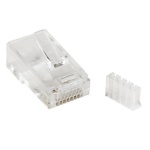 Startech.Com - StarTech.com Connettore modulare RJ45 CAT6 per cavo solido - Confezione da 50 unità, Trasparente, RoHS, 50,5 g, 50 pezzo(i), 125 mm, 225 mm
