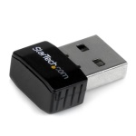 Startech.Com - StarTech.com Chiavetta mini Adattatore di rete Wireless-N WiFi USB 2.0 - Pennetta Scheda di rete USB 300Mbps 802.11n 2T2R, Senza fili, USB, Ethernet / WLAN, Wi-Fi 4 (802.11n), 300 Mbit/s, Nero