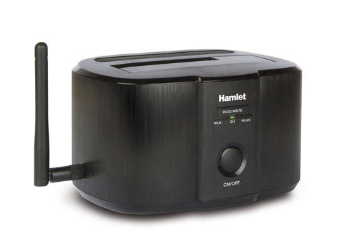 Hamlet Wi-Fi Docking Station per hard disk sata da 2,5'' o 3,5''