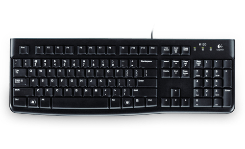 Logitech K120 tastiera USB QWERTY Italiano Nero