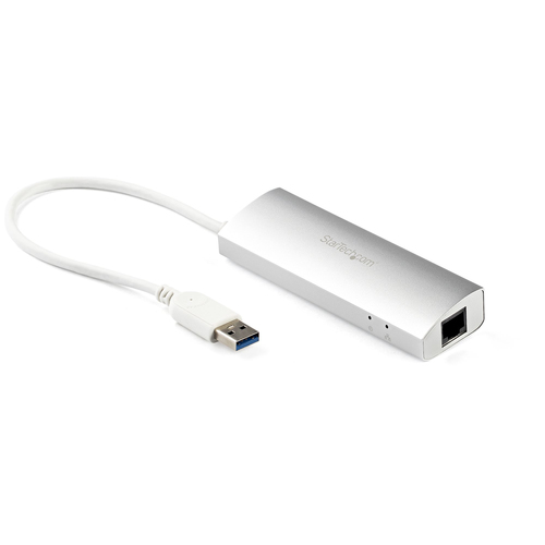 StarTech.com Hub USB 3.0 a 3 porte con Adattatore NIC Ethernet Gigabit Gbe