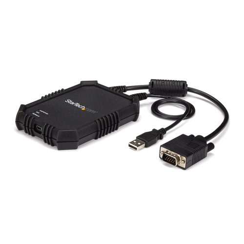 StarTech.com Adattatore crash cart portatile per PC con alloggio robusto - Console KVM USB con trasferimento di file e Acquisizione Video