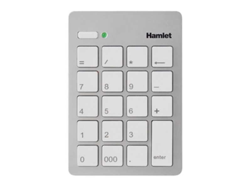 Hamlet Numeric Keypad tastierino numerico usb 2.0 argento