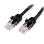 Startech.Com - StarTech.com Cavo di rete CAT 5e - Cavo Patch Ethernet RJ45 UTP Nero da 2m antigroviglio, 2 m, Cat5e, U/UTP (UTP), RJ-45, RJ-45