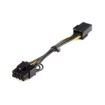 Startech.Com - StarTech.com Cavo alimentazione Scheda video PCI Express - cavo Adattatore ATI e NVidia PCIe da 6 pin a 8 pin, 0,155 m, PCI-E (8-pin), PCI-E (6-pin), Maschio, Femmina, Dritto