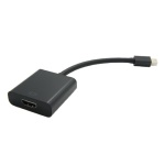ITB - Value Mini DisplayPort/HDMI 0.15m, Mini DisplayPort, HDMI, Maschio, Femmina, Nero, 140 mm