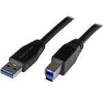 Startech.Com - StarTech.com Cavo USB 3.0 attivo USB-A a USB-B - USB 3.1 Gen 1 (5 Gbps) da 5m, 5 m, USB A, USB B, 3.2 Gen 1 (3.1 Gen 1), Maschio/Maschio, Nero