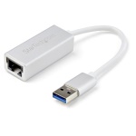 Startech.Com - StarTech.com Adattatore di rete USB 3.0 a Ethernet Gigabit - Argento, Cablato, USB, Ethernet, 2000 Mbit/s, Argento