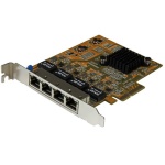 Startech.Com - StarTech.com Adattatore Scheda di Rete Ethernet Gigabit PCI express PCIe NIC a 4 porte, Interno, Cablato, PCI Express, Ethernet, 2000 Mbit/s