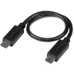 Startech.Com - StarTech.com Cavo USB OTG - Micro USB a Micro USB - M/M - 20cm, 0,203 m, Micro-USB B, Micro-USB B, Nero