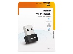 HAMLET - Hamlet Nano chiavetta USB Wi-Fi 300Mbit standard 802.11n, Con cavo e senza cavo, USB, WLAN, Wi-Fi 4 (802.11n), 300 Mbit/s