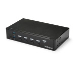 Startech.Com - StarTech.com Switch Commutatore KVM a 4 Porte HDMI con Hub USB 3.0 - 1080p, 1920 x 1080 Pixel, Montaggio rack, Nero