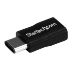 Startech.Com - StarTech.com Adattatore USB-C a Micro-USB - M/F - USB 2.0, USB 2.0 Type-C, USB 2.0 Micro-B, Nero