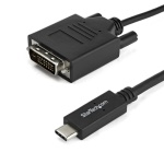 Startech.Com - StarTech.com Cavo Adattatore USB-C a DVI da 1m - 1920x1200, 1 m, USB tipo-C, DVI-D, Maschio, Maschio, Dritto