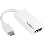 Startech.Com - StarTech.com Adattatore USB-C a HDMI - 4k 60hz - Bianco, USB tipo-C, Uscita HDMI, 3840 x 2160 Pixel