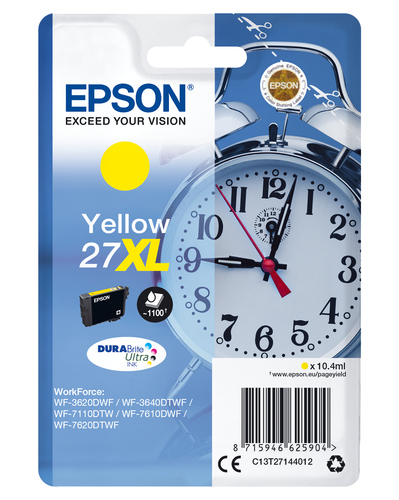 Epson Alarm clock Cartuccia Sveglia Giallo Inchiostri DURABrite Ultra 27XL