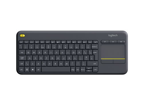 Logitech Wireless Touch Keyboard K400 Plus tastiera RF Wireless QWERTY Inglese Nero