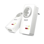 AVM - FRITZ! Powerline 1220E, 1200 Mbit/s, Tipo F, Gigabit Ethernet, 10,100,1000 Mbit/s, 10BASE-T,100BASE-T,1000BASE-T, HomePlug AV2