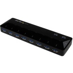 Startech.Com - StarTech.com Hub USB 3.0 a 10 Porte di Ricarica e Sincronizzazione - 2 Porte x 1,5 Amp, USB 3.2 Gen 1 (3.1 Gen 1) Type-B, USB 3.2 Gen 1 (3.1 Gen 1) Type-A, 5000 Mbit/s, Nero, Plastica, status