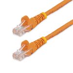 Startech.Com - StarTech.com Cavo di Rete da 50cm Arancio Cat5e Ethernet RJ45 Antigroviglio, 0,5 m, Cat5e, U/UTP (UTP), RJ-45, RJ-45
