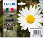 EPSON - Epson Daisy Multipack Margherita 4 colori Inchiostri Claria Home 18XL, Resa elevata (XL), Inchiostro a base di pigmento, 11,5 ml, 6,6 ml, 4 pz, Confezione multipla