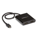 StarTech.com Splitter Multi-Monitor USB-C a HDMI - Hub MST Tipo-C a 2 porte compatabile con Thunderbolt 3