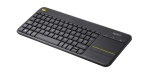 LOGITECH - Logitech K400 Plus, Mini, Senza fili, RF Wireless, QWERTY, Nero