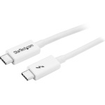 StarTech.com Cavo Thunderbolt 3 - 20Gbps - 1m - Bianco - Compatabile con Thunderbolt, USB e DisplayPort