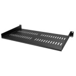 Startech.Com - StarTech.com Scaffale Ventilato per Rack Server 1U - Profondità da 250 mm, Mensola per scaffale, Nero, Acciaio, 20 kg, 1U, 482,6 mm