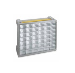 Terry - Terry Poker, Scatola per minuteria, Grigio, Trasparente, 405 mm, 150 mm, 325 mm, 625 mm
