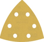 BOSCH - Fogli abrasivi a delta 93 mm -  Gr 320 5 ff Corindone con legante in resina sintetica - supporto velcrato