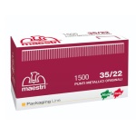 Ro-Ma - Punti metallici 35 per graffatrici BH-Ba Ga16 - 1500 pz h. 22 mm